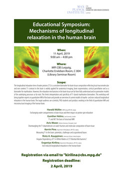 Poster: Educational Symposium: Mechanisms of longitudinal relaxation in the human brain