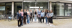 A photo of the Omega group in front of the Max Planck Institut