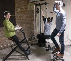 Scientists at the Max Planck Institute for Human Cognitive and Brain Sciences (MPI CBS) in Leipzig found that the new fitness technology called Jymmin makes us less sensitive to pain. Photo: MPI CBS